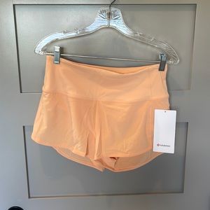 Lululemon peach size 6 running shorts